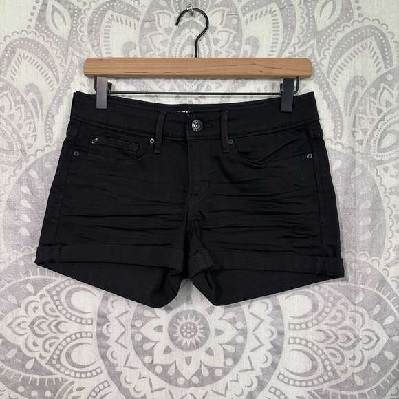 Denizen from Levi's Pants - Nice $48 Denizen Levis Black Button Zip Stretch Jean Denim Shorts Womens 9 M